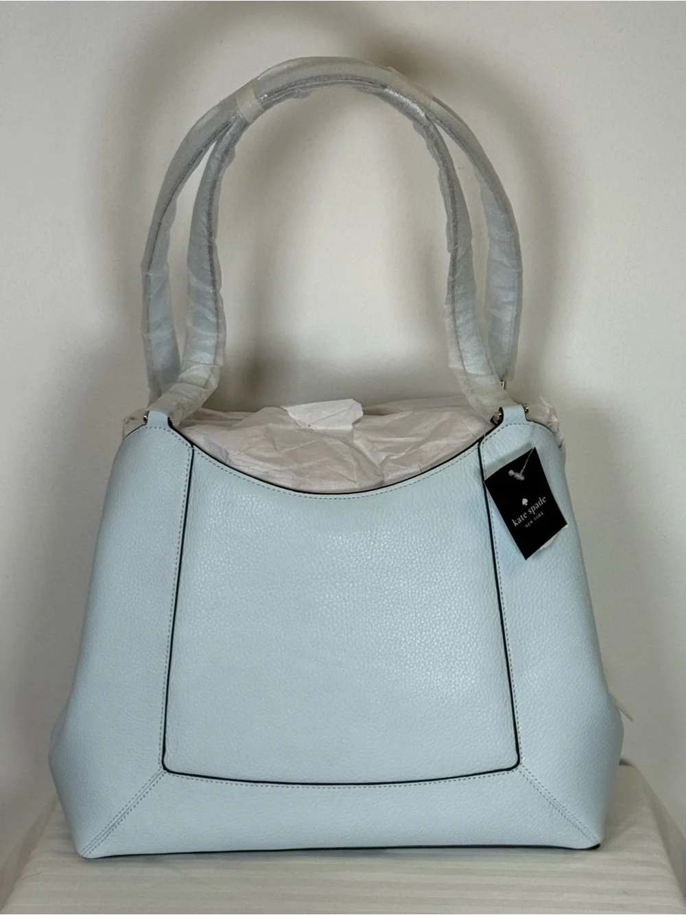 New! Kate Spade ‘Lena’ Large Triple Compartment Pebbled Leather Shoulder Bag
